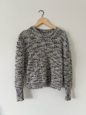 Garage Neutral Knit Crewneck Sweater (size XS)